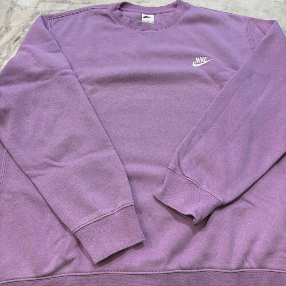 Nike Men's Lavender Crewneck Sweater